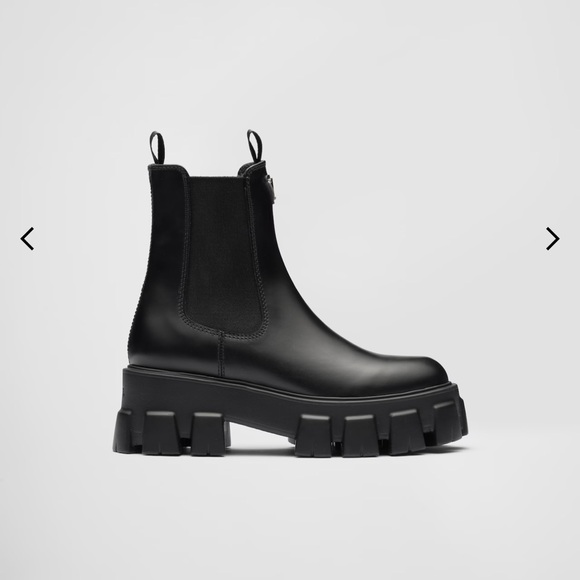 PRADA Monolith leather booties - Picture 4 of 15